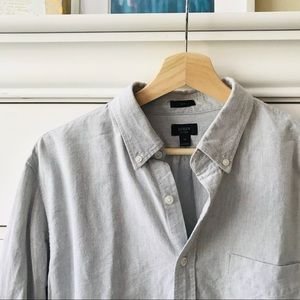 Men’s Heather Gray Oxford Button-Down